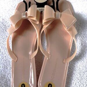 BCBG Lima sandal jelly slide on shoe NWT Size 9